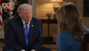 Trump on '60 Minutes' on April 26, 2026.