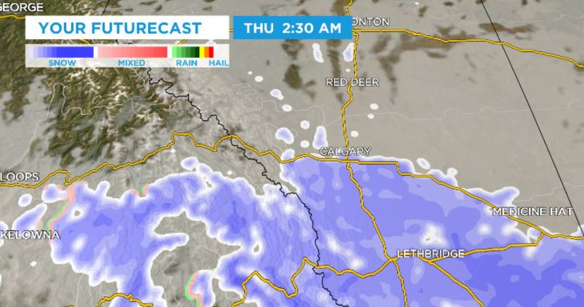 Calgary weather: Portions of southern Alberta expecting up to 30 cm of snow by Thursday night - CTV News