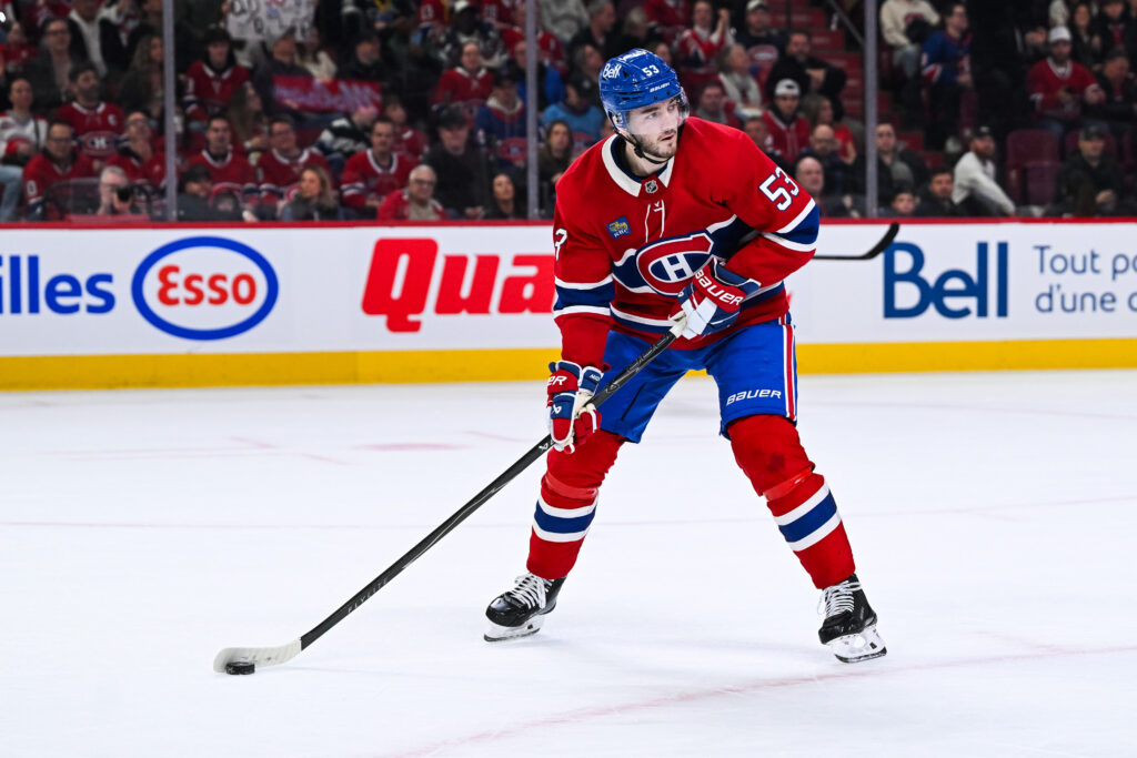 Canadiens' Noah Dobson Resumes Skating