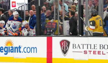 Oilers seek season sweep of Golden Knights, top spot in Pacific Division