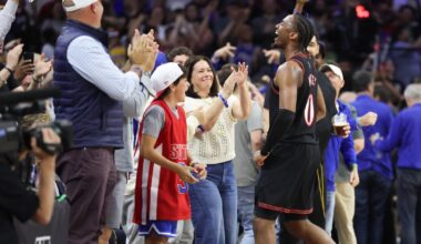 With 'huge lift' from Joel Embiid's surprise, Tyrese Maxey follows through on promise, leading Sixers to playoffs