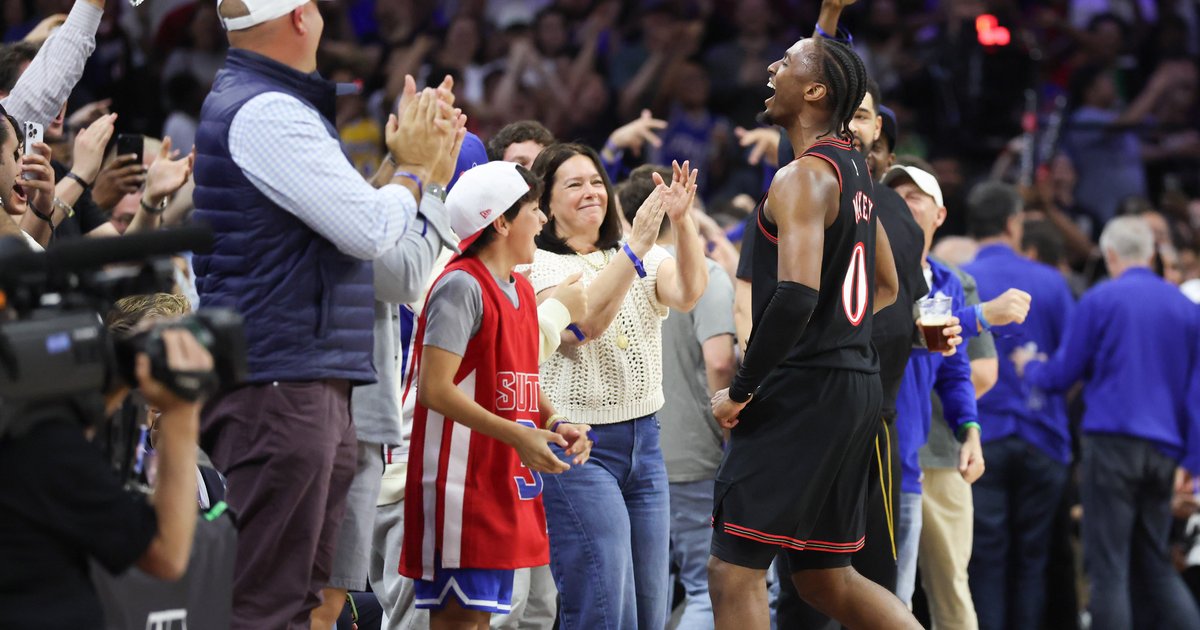 With 'huge lift' from Joel Embiid's surprise, Tyrese Maxey follows through on promise, leading Sixers to playoffs