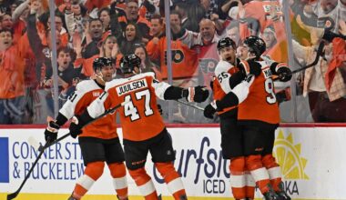 Flyers crush Penguins, 5-2, in Philly's grand welcome back to the playoffs