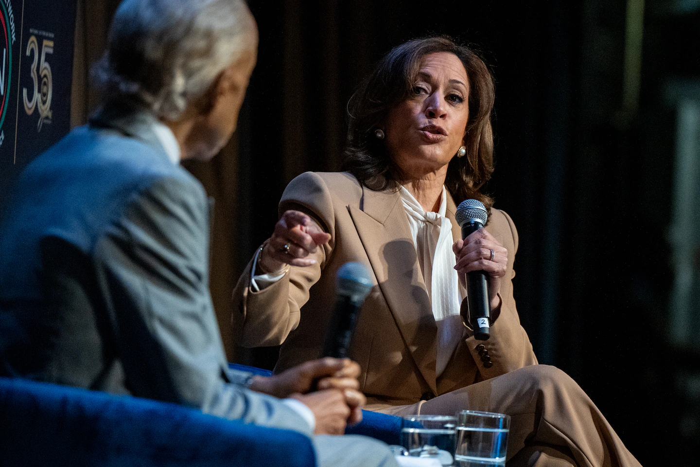Crowd chants ‘Run again!’ to Kamala Harris, who said she’s ‘thinking about it’ - The Washington Post