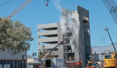 Recovery and demolition operations continued Saturday at the site of the partially collapsed garage in Grays Ferry.