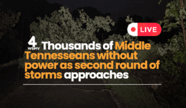 🔴 Live Updates | Thousands without power in Middle Tennessee as second round of storms approaches
