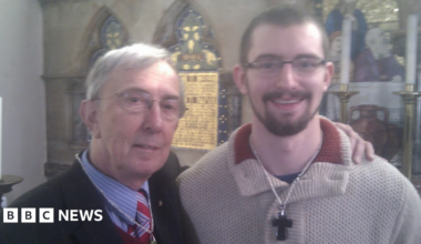 Meghan looking serious standing inside a room with students at the University of Technology in Hawthorn, Melbourne, Victoria, Australia,