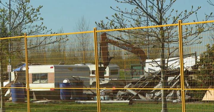 B.C. government clears Abbotsford rest stop homeless encampment - BC
