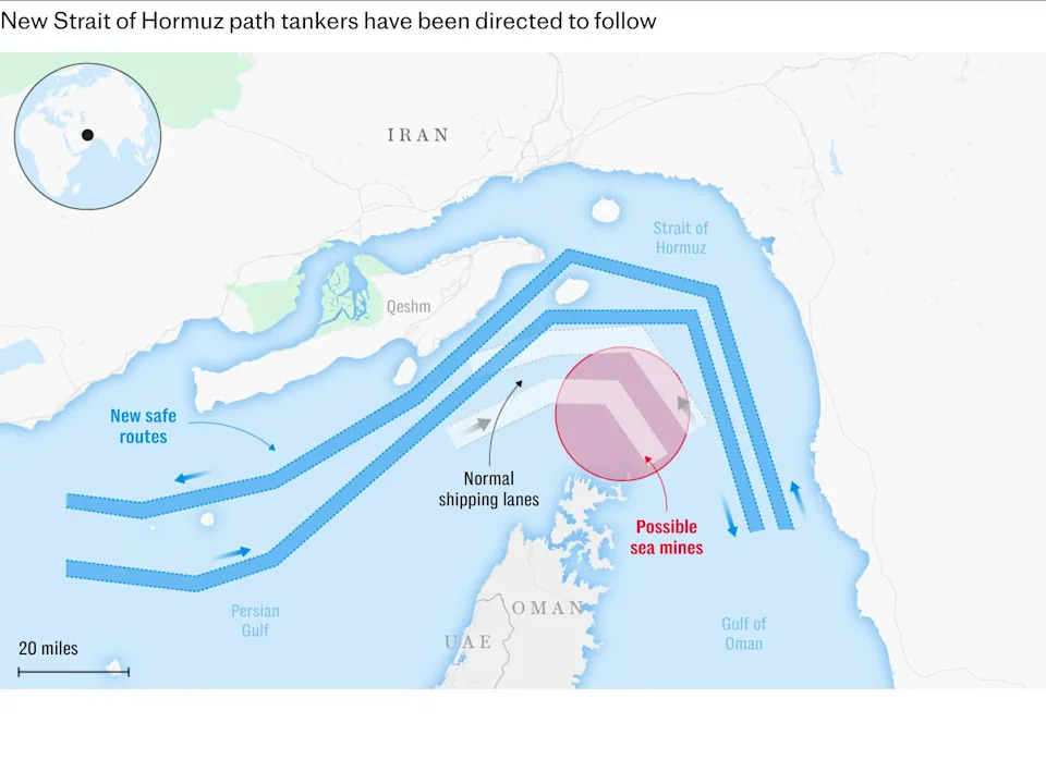 1004 Hormuz tankers redirected