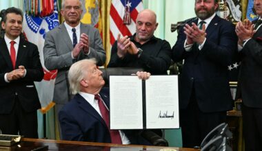 Trump joined by Joe Rogan as he signs order to speed up psychedelic review | Health News