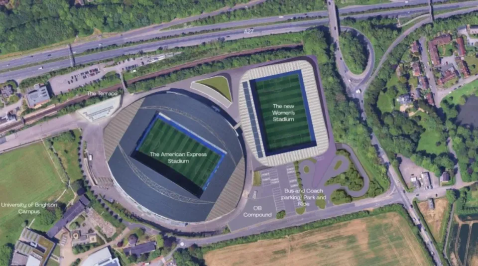 Brighton's purpose-built women's stadium proposal