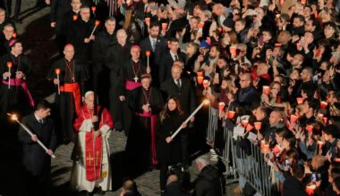 Pope Leo carries cross for all 14 stations during Good Friday procession, first pontiff to do so in decades
