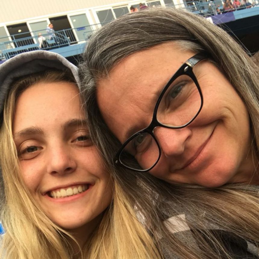 Lynette Hooker with her daughter, Karli Aylesworth, left.