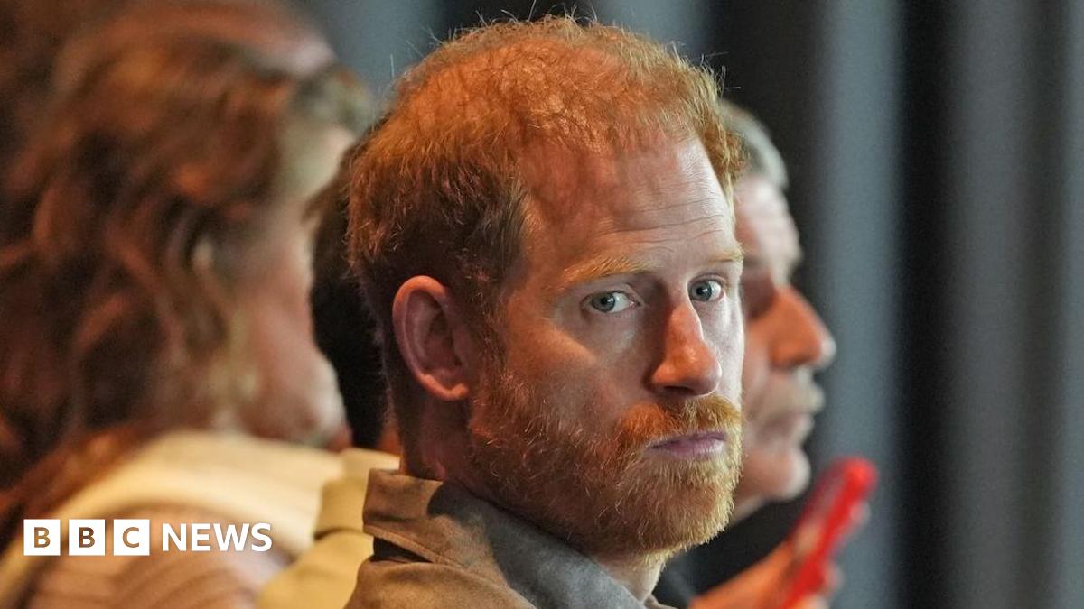 The Duke of Sussex in a close-up. He has a moustache and beard.