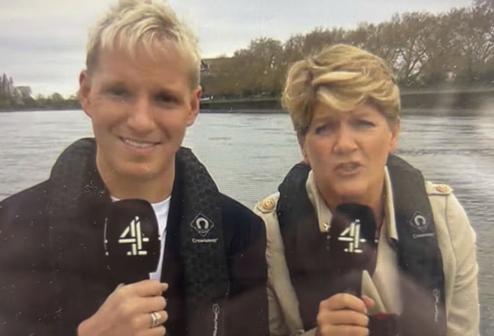 Clare Balding forced to apologise after Oxford cox outburst on live TV
