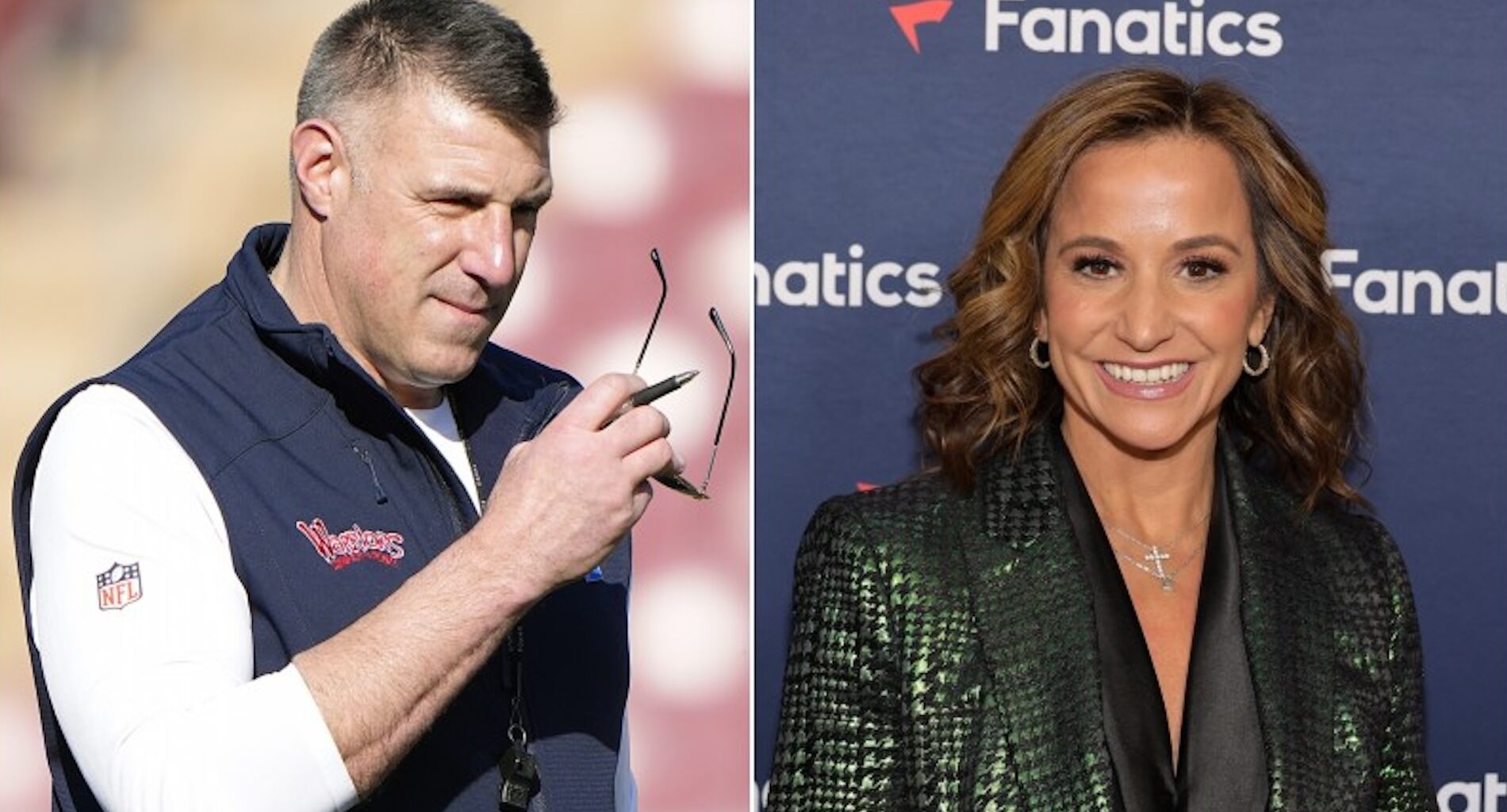 Mike Vrabel And Dianna Russini Insist There's Nothing Strange About Them Holding Hands And Hugging At A Hotel