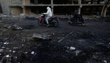 Iran hits Kuwait airport and a tanker off Qatar while strikes batter Tehran ahead of Trump speech :: WRAL.com