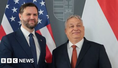 JD Vance arrives in Hungary to back Orbán's re-election bid - BBC