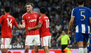 Porto 1-1 Nottingham Forest: Spectacular Martim Fernandes own goal gives Forest Europa League lifeline