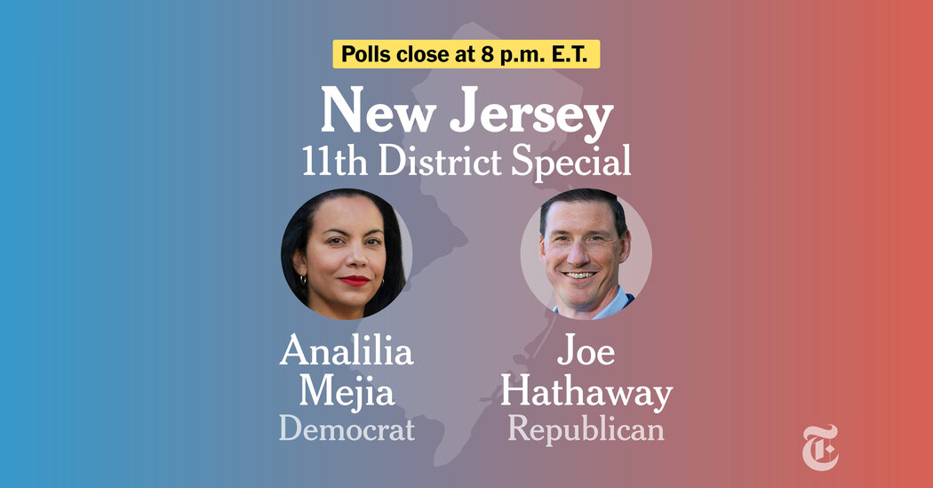 New Jersey 11th Congressional District Special 2026: Live Election Results, Mejia vs. Hathaway