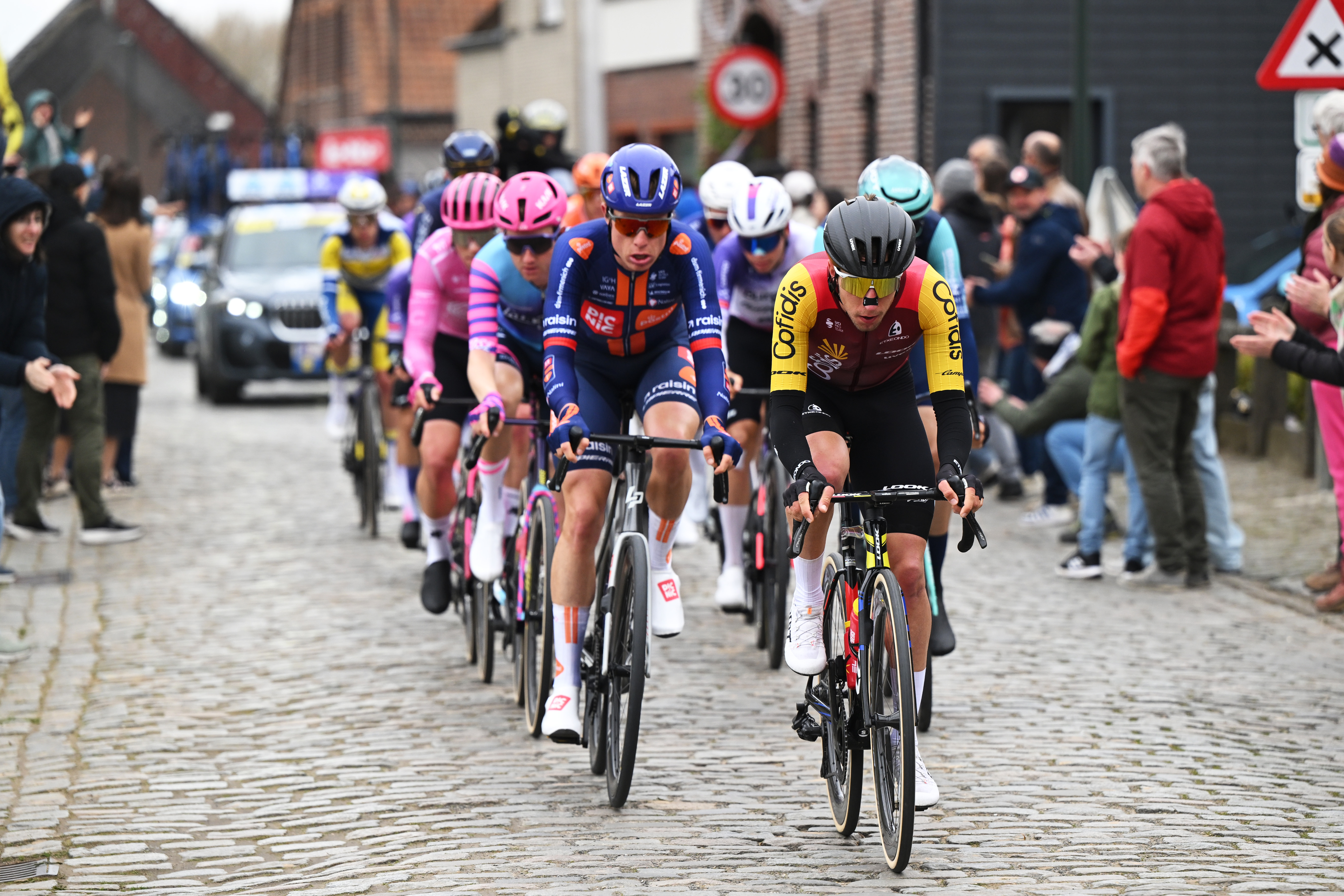 OUDENAARDE, BELGIUM - APRIL 05: Edoardo Zamperini of Italy and Team Cofidis leads the breakaway during the 110th Tour of Flanders - Ronde van Vlaanderen 2026 - Men&amp;apos;s Elite a 278.6km one day race from Antwerp to Oudenaarde / #UCIWT / on April 05, 2026 in Oudenaarde, Belgium. (Photo by Dario Belingheri/Getty Images)