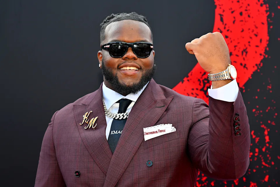  Kayden McDonald of Ohio State at the 2026 NFL Draft in Pittsburgh.