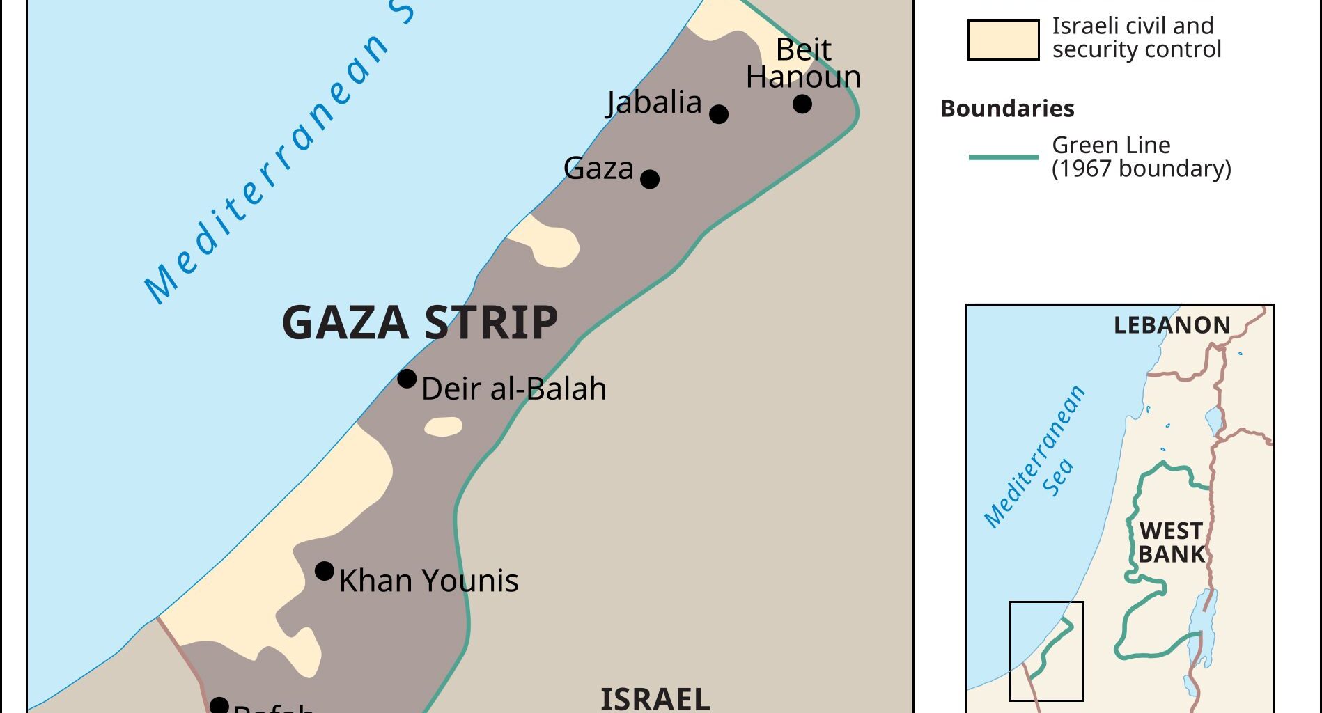 Gaza Strip before Israel