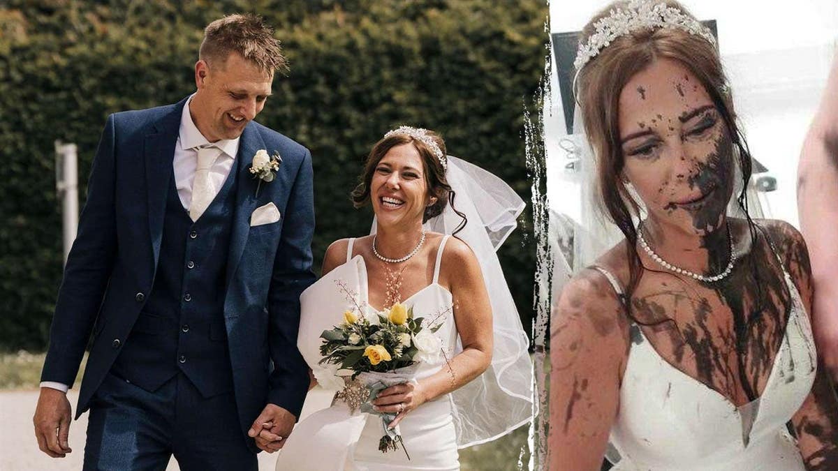 Gemma Monk on her wedding day.