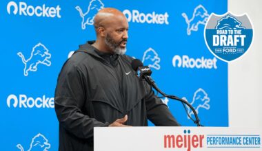 How does Detroit Lions GM Brad Holmes feel about the 2026 NFL Draft class heading into next week?
