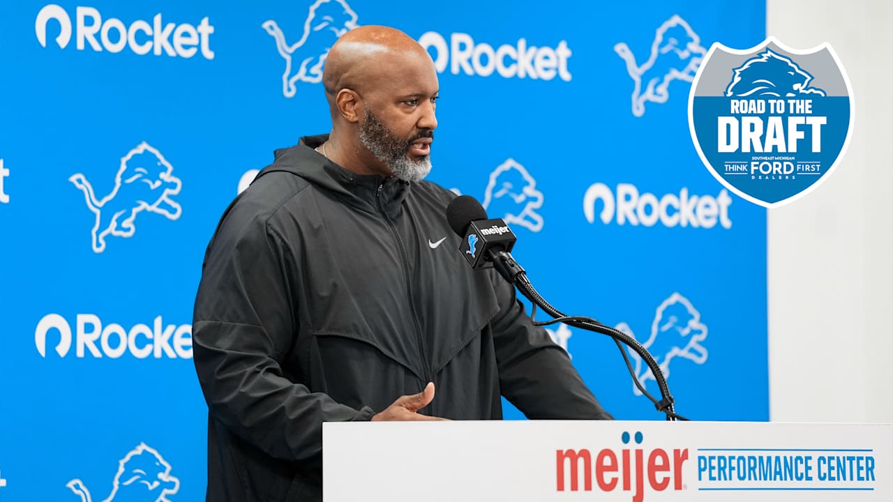 How does Detroit Lions GM Brad Holmes feel about the 2026 NFL Draft class heading into next week?
