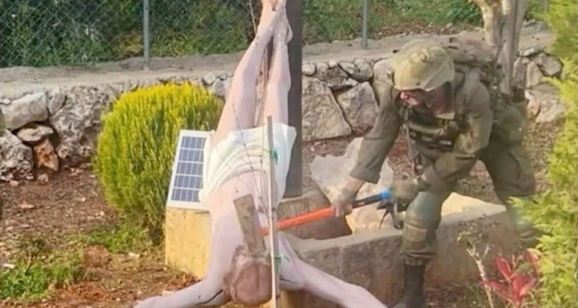 Global fallout grows over Israeli soldier smashing Jesus statue in Lebanon | Israel attacks Lebanon