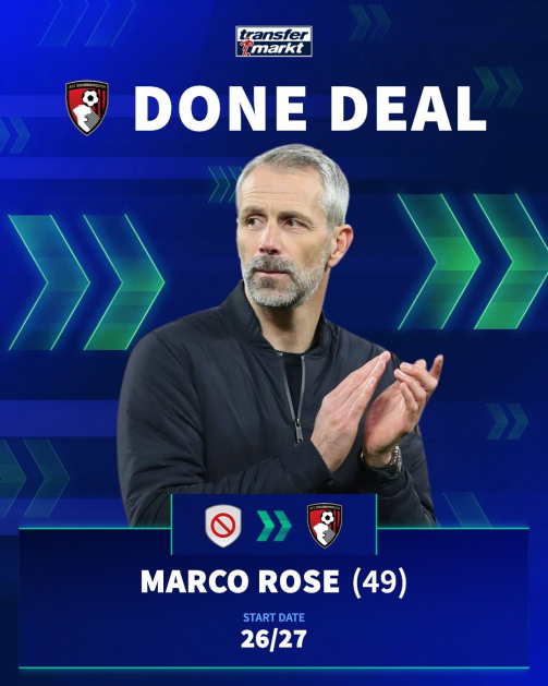Marco Rose to Bournemouth