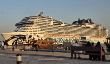 MSC Euribia in the Middle East