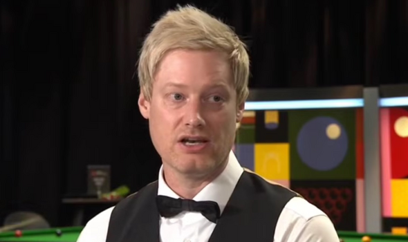 Neil Robertson speaking to the BBC. Neil Robertson speaking to the BBC.