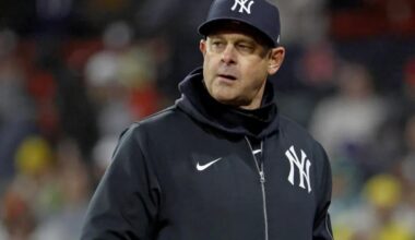 Yankees' Aaron Boone reacts to Red Sox firing Alex Cora