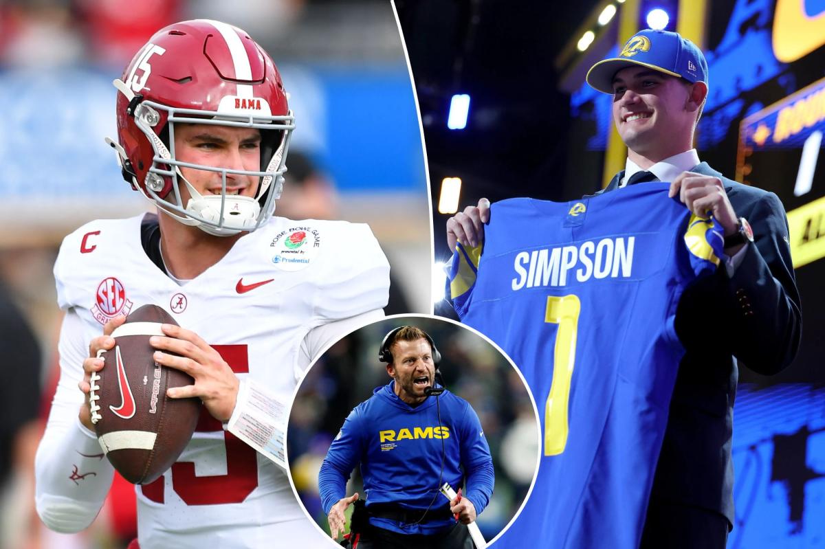Rams make 2026 NFL Draft stunner with Ty Simpson No. 13 pick