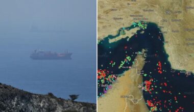 Iran opens fire on container ship in Strait of Hormuz