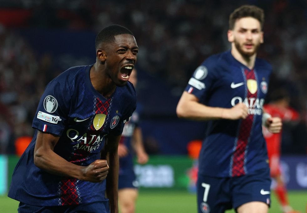 Ousmane Dembele scored twice in PSG's victory, scoring from the penalty spot before bamboozling Manuel Neuer in the Bayern net