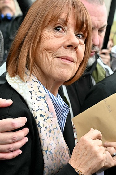 Giséle Pelicot in Avignon, France, after her husband was found guilty of co-ordinating her drugging and rape by dozens of men.