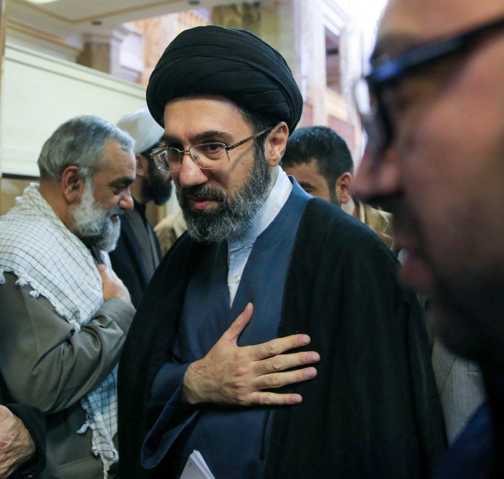 Mojtaba Khamenei, Iran's new supreme leader, attends a meeting in Tehran.