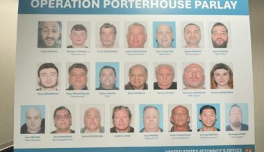 22 arrested in Northwest Indiana FBI raids for alleged illegal gambling ring in "Operation Porterhouse Parlay"
