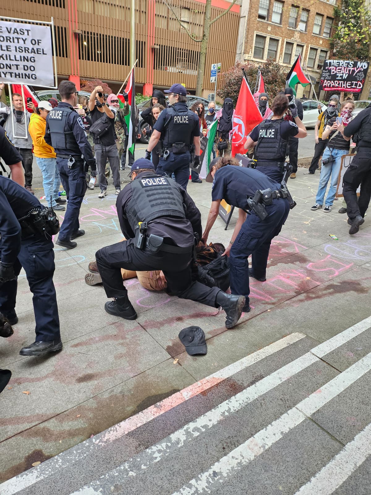 Seattle Police StandWithUS Protesters