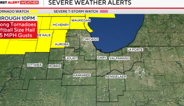 Tornado, flood watches issued for parts of Chicago area as severe storms approach Tuesday
