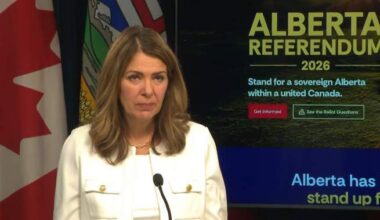 Lawyer pushing for ad ban says Alberta premier exploiting loophole with referendum website