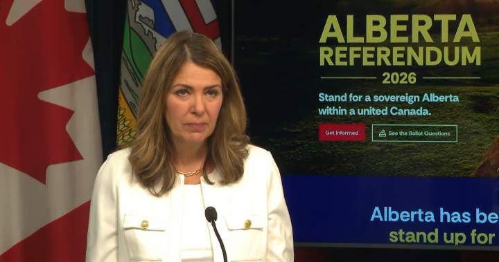 Lawyer pushing for ad ban says Alberta premier exploiting loophole with referendum website