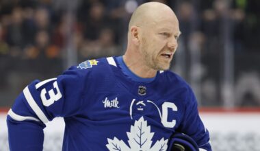 Maple Leafs interviewing Mats Sundin for hockey department job