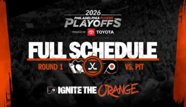 Flyers to host Games 3 & 4 on April 22 & 25 at Xfinity Mobile Arena