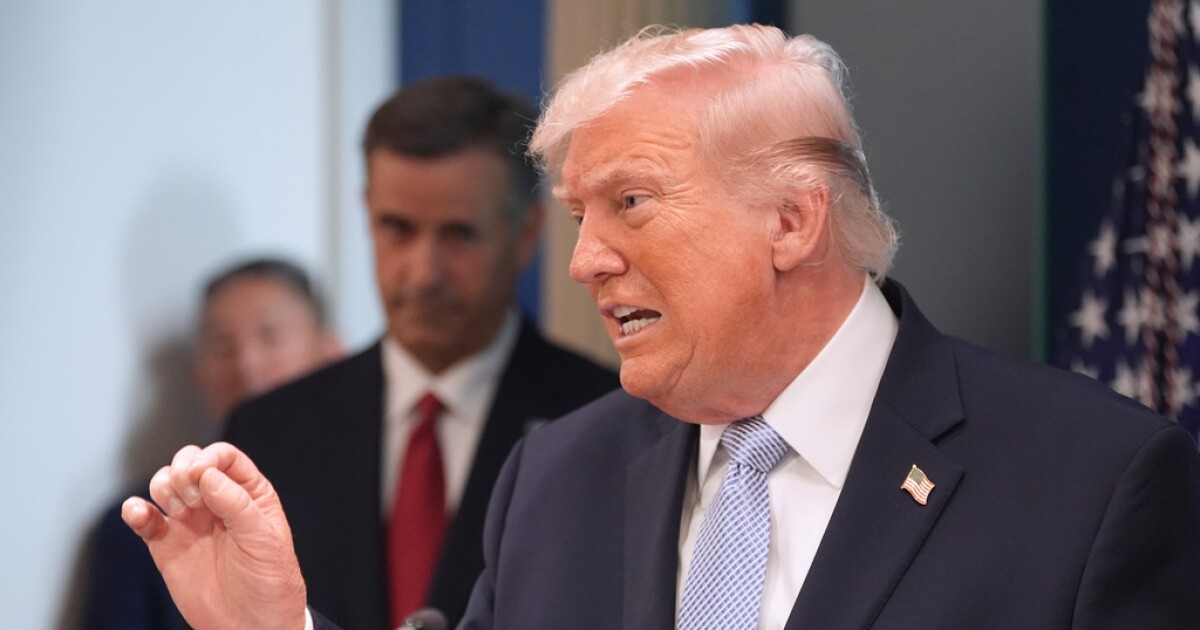 Trump addresses reporters after ominous threat to strike Iran's infrastructure