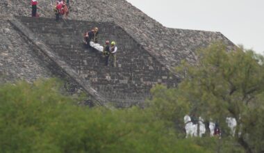 Gunman shoots several tourists at historic pyramids in Mexico : NPR