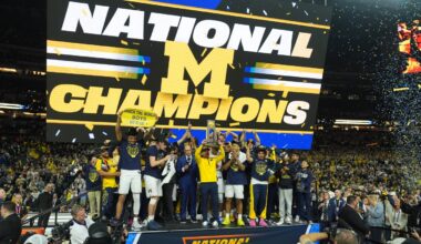 Michigan muscles its way to program's 2nd NCAA national title : NPR